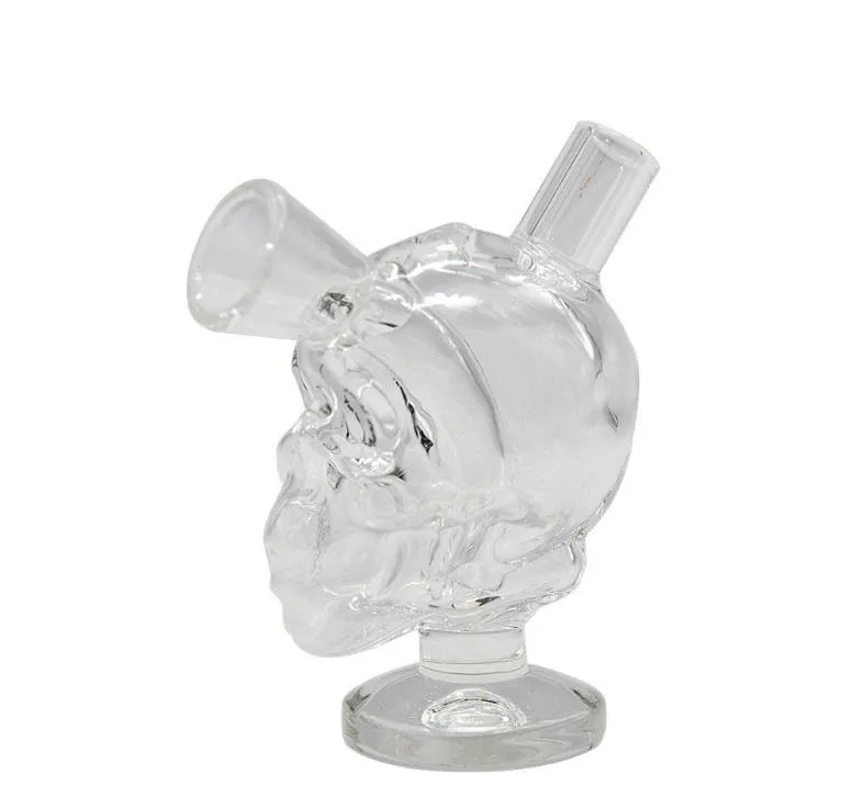 Nouvelle pipe en verre, tête de diable, pipe en forme, pipe en verre mini crâne, facile à nettoyer.