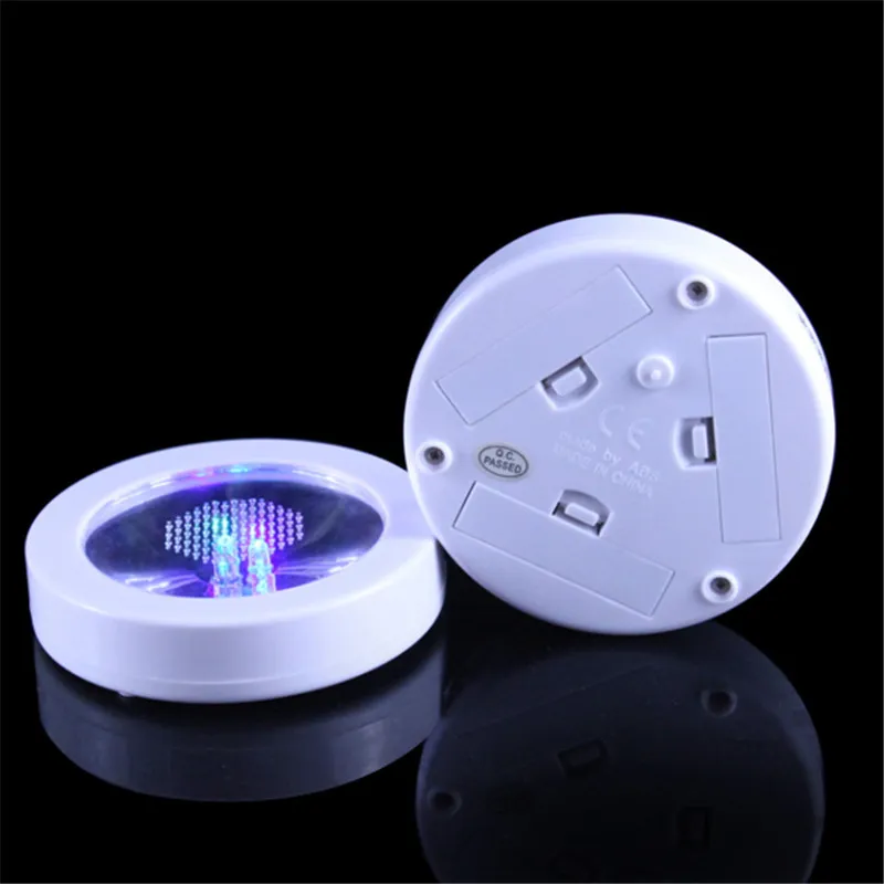 LED Kolorowa Kubek Mata Kolor Zmiana Lekki Napój Butelki Coaster USB Rechargeable Światło do domu Wedding Party Bar Decor