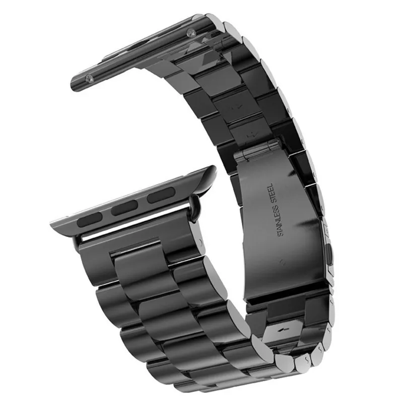 Luxury Metal Replacement Watchband Auniquestyle rostfritt stål armband spännbandklippadapter för Apple Watch Band 38mm för 3693955