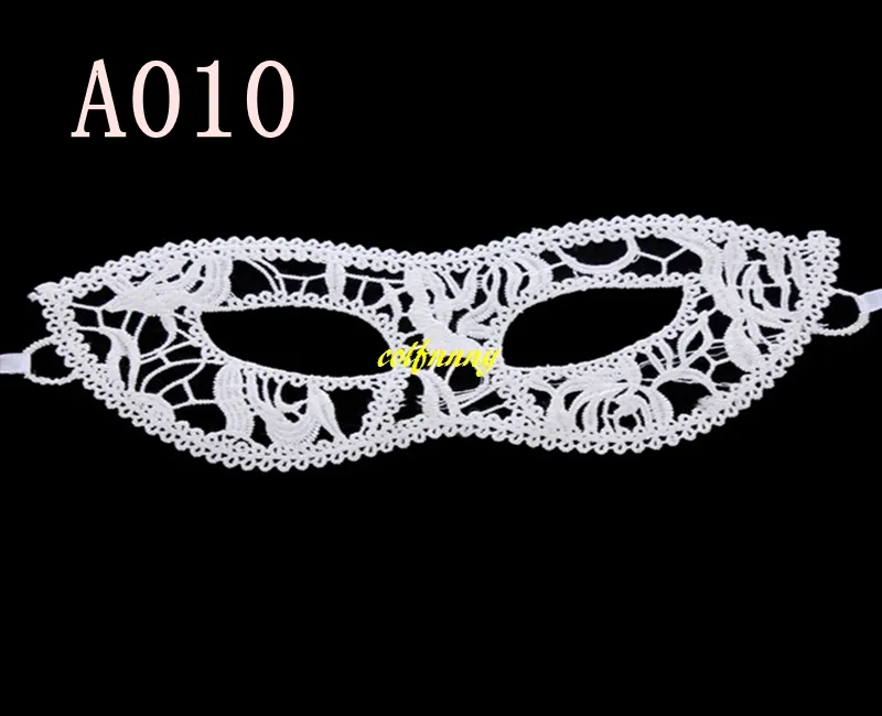 Halloween filles femmes masque doux blanc Sexy dame dentelle masques pour mascarade fête déguisement Costume