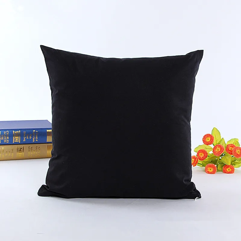 Brief Style Pillow Case 45*45cm Solid Color Home Decorative Polyester 