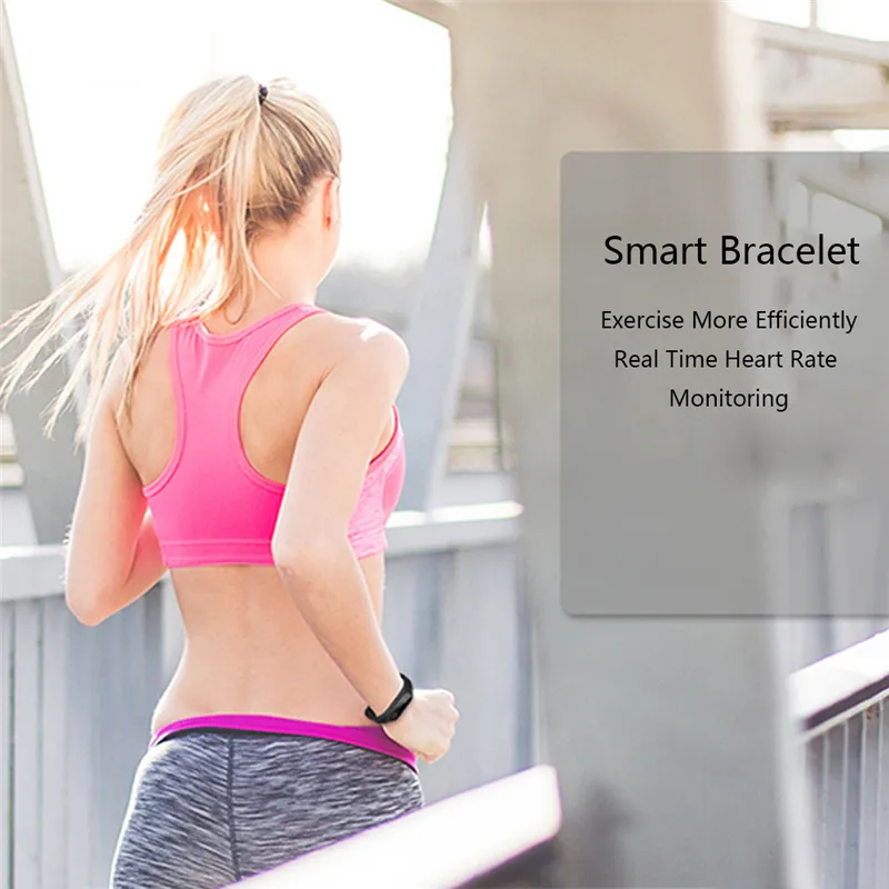 M2 Smart Bracciale Smart Watch Monitor SmartBand Health Fitness Band orologi di tracker di attività Android con pacchetto