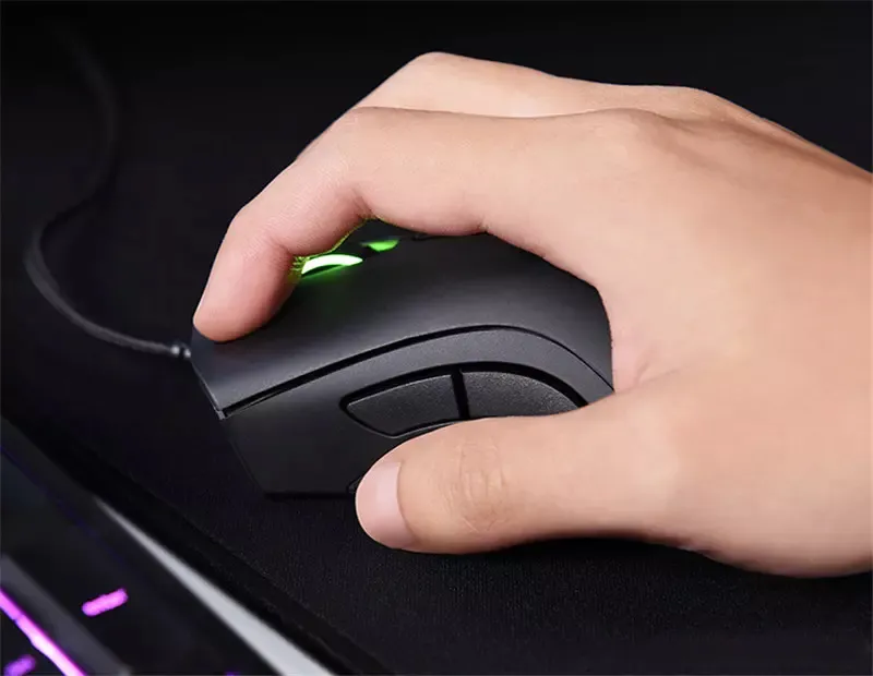 Razer Deathadder Chroma Game Mouse-USB Wired 5 Buttons Optical Sensor Mouse Razer Gaming Mice With Retail Package3392