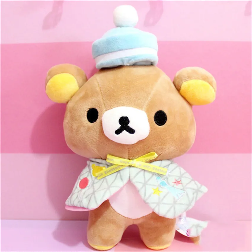 Japanse rilakkuma beren gevulde dieren speelgoed gele kip pluche gevulde speelgoed kawaii beer pop giften voor kinderen baby