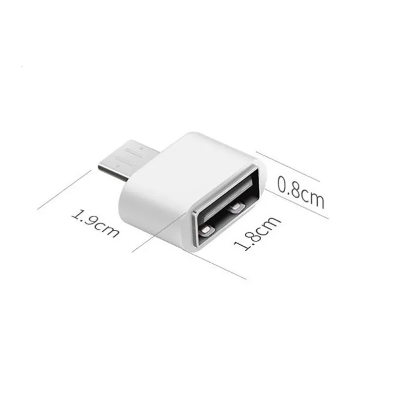 Type C USB 30 OTG Adaptateur Typec Male à un convertisseur USB OTG USB pour l'APP 5S Plus 4C Samsung S8 Nexus 6P6614588