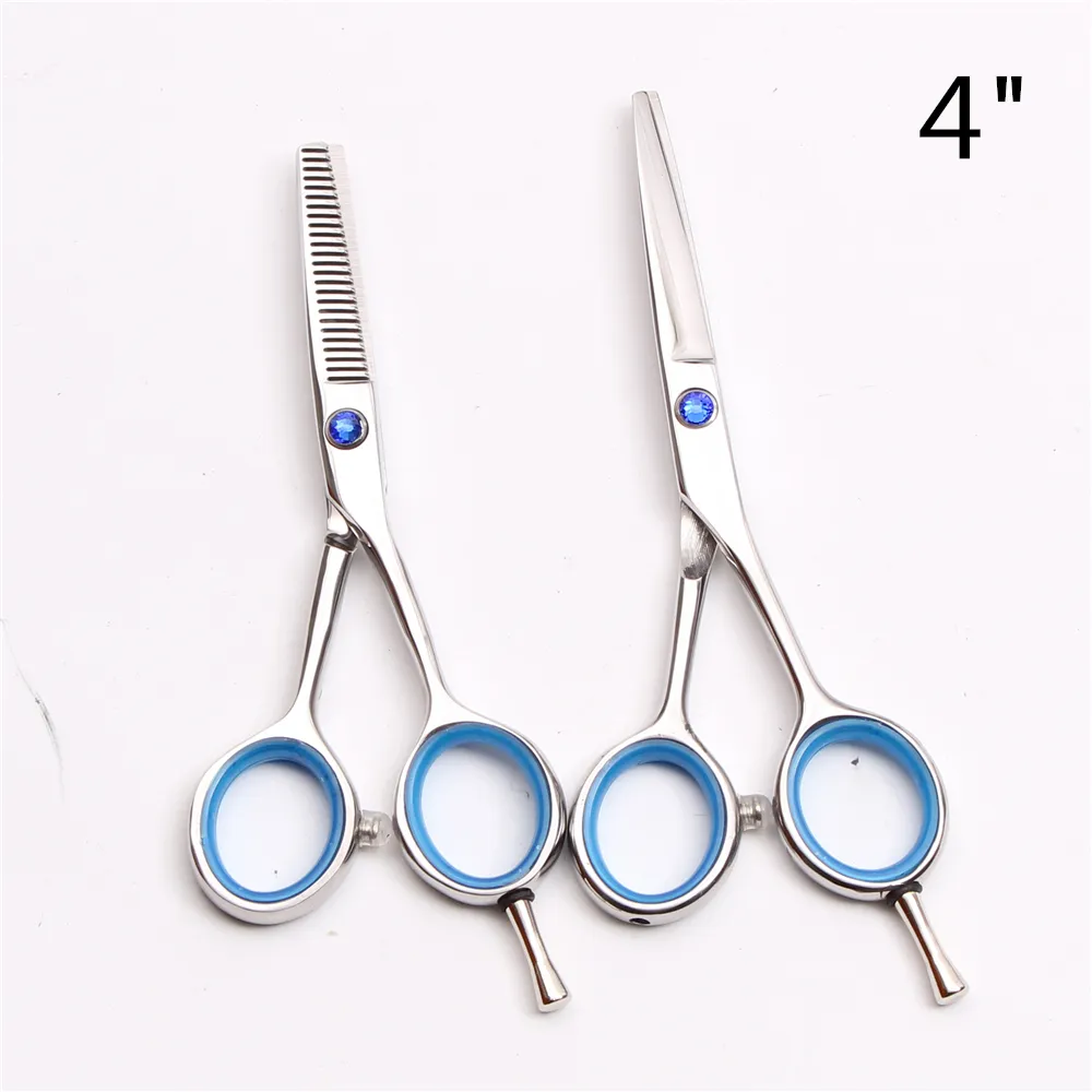 C1117 4" 13.5cm JP Steel Customized Logo Laser Professional Human Hair Scissors Barbers' Scissors Cutting Thinning Shears Salon Style Tools