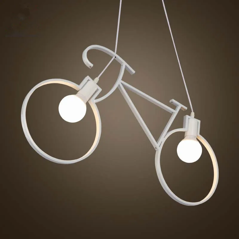 Nordic Creative Personality Bicycle Iron Chandeliers Retro