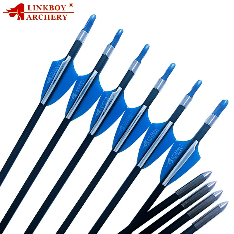12 Tubes De Flèches En Carbone Pur SP300 à 900 – Idéal Pour Arc à Poulies Ou Arcs Classiques