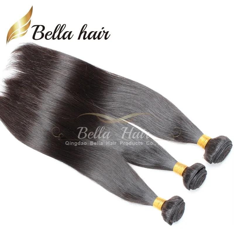 Bella Hair /الكثير من الشعر البرازيلي اللباس الطبيعي اللون الصف 9A نسج مستقيم Julienchina