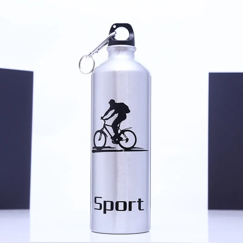 High Quality 300ml-750ml Large Capacity Cycling Camping Bicycle Sports Aluminum Alloy Water Bottle for Outdoor Sport 