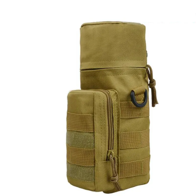 Climbing Hiking Sports Oxford Cloth Camping Water Bag Outdoor Tactical Military Molle System Water Bottle Bags Kettle Pouch Holder