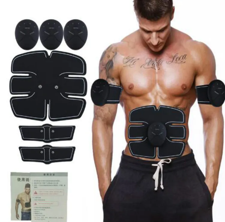 Gadget per la salute Stimolatore elettrico Ems Allenatore addominale Toner muscolare Muscoli del braccio addominale Cuscinetto per il corpo addominale Macchina per esercizi scolpitrice Massaggiatore fitness intelligente