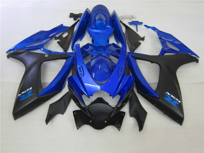 Kit de carénage d'injection de carrosserie bleu noir pour 2006 2007 GSXR 600 750 K6 GSXR600 GSXR750 06 07 R600 VF20