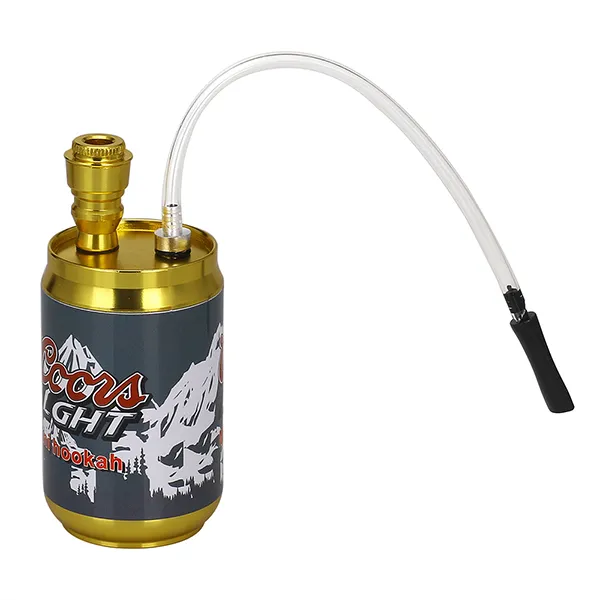 Mini Hookah Reting Pipe Colorful Metal Aluminium Curs Coke Bottle Diameter 5cm höjd 10 cm rök tobaksrörhållare