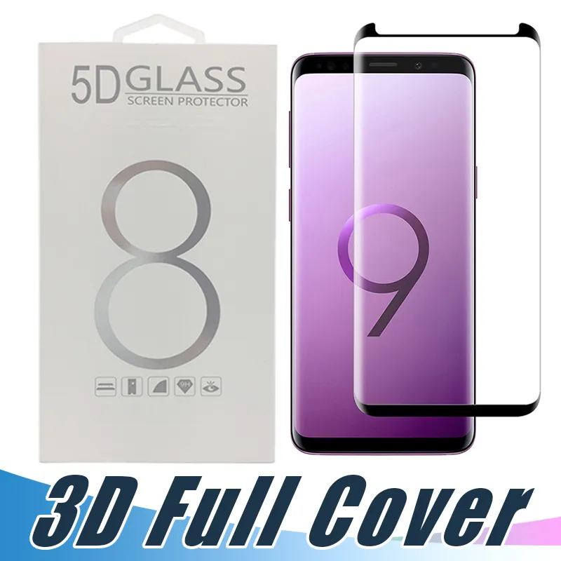 Freundlicher 3D-gebogener Displayschutz aus gehärtetem Glas für Samsung S22 Note 20 10 9 8 Ultra S9 S10 S20 S21 Ultra Plus vollflächige Abdeckfolie