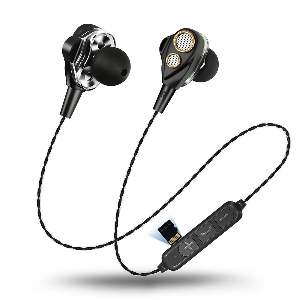 Cuffie Bluetooth senza fili Auricolari sportivi Cuffie super bass con microfono Auricolari Bluetooth Cuffie per telefono