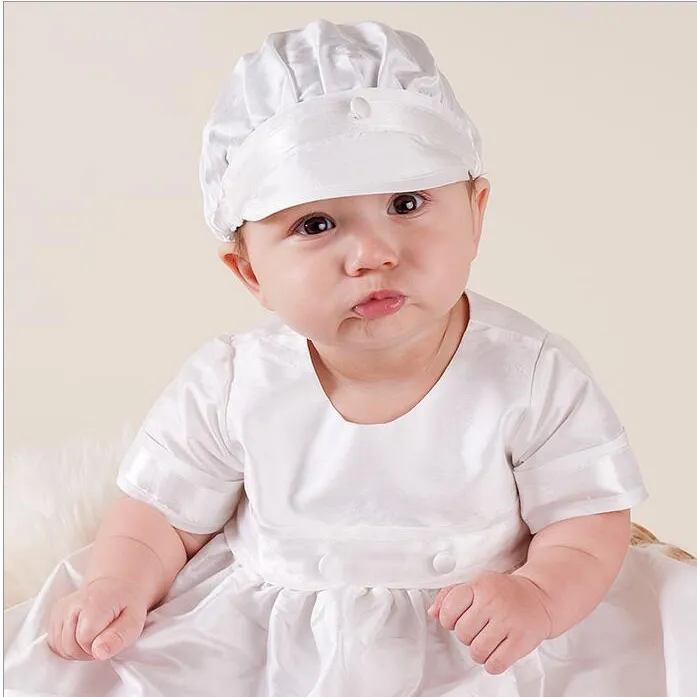 Мальчики 2 штуки Крединг наряд белый крещение Крещение костюм новорожденная хлопковая одежда набор белая чек 9077124