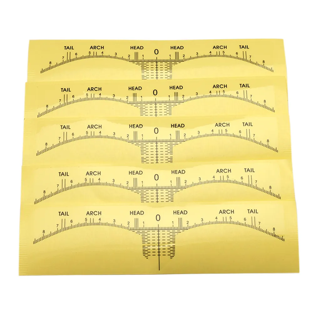 일회용 문신 눈썹 눈썹 스티커 통치자 포지셔닝 영구 메이크업 대칭 도구 손질 스텐실 셰이퍼 밸런스 통치자
