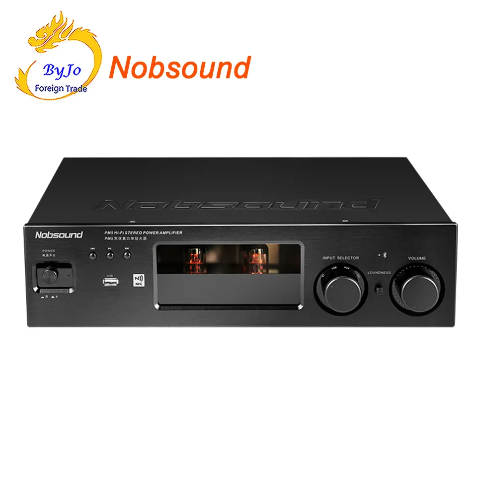 Nobsound PM5 Hi-Fi Stereo-Leistungsverstärker Drahtloser Bluetooth-Verstärker von NFC unterstützt USB CD DVD 80W + 80W Leistung