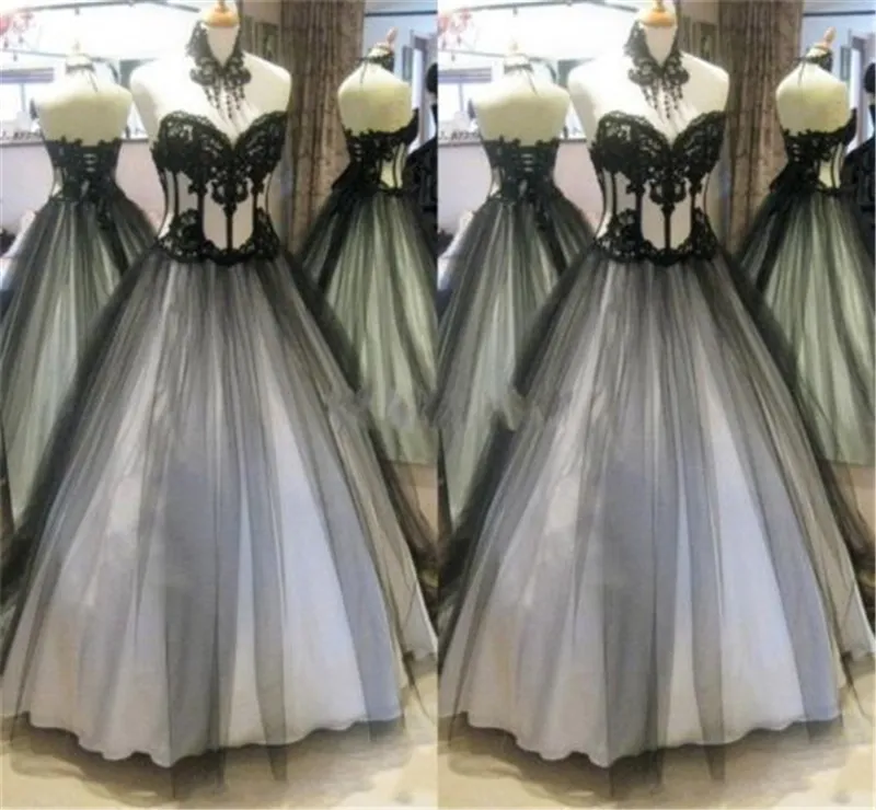 2019 Nuevo vestido de fiesta blanco y negro con escote coraz n Vestidos de quincea era Cristales durante 15 a os Dulce 16 Tallas grandes Vestido de