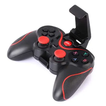 X3 Smart Phone Game Controller Draadloze Bluetooth Gamepad Joystick met Telefoon Standhouder voor Android Smartphones Tablet PC