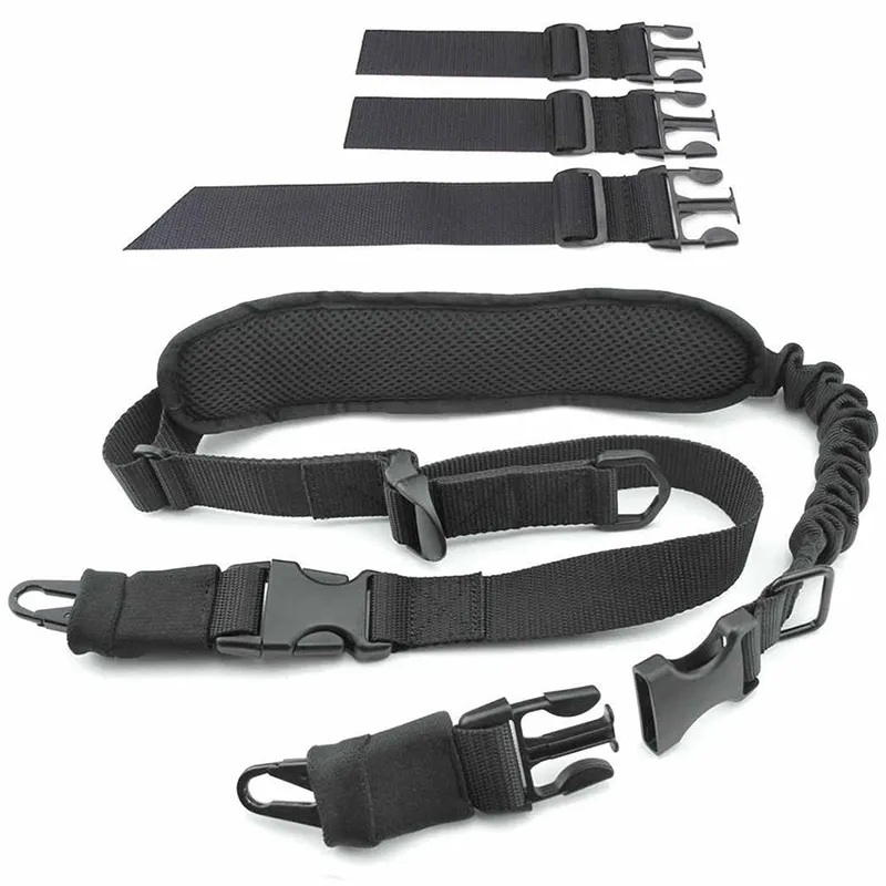 Taktik Sling Açık Spor Ordusu Av Tüfeği Atış Paintball Gear Airsoft Strap Gun Lanyard Quick Defach QD No12-018