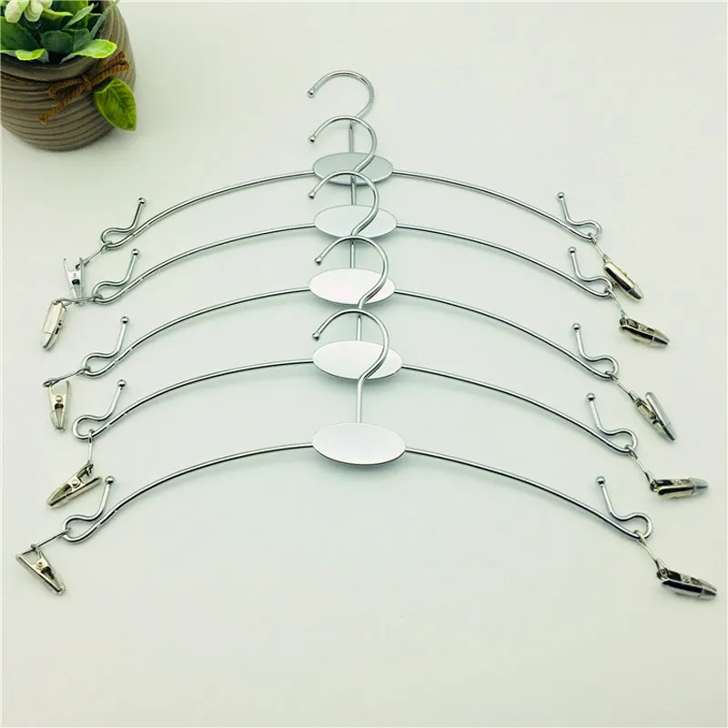 Colored Metal Lingerie Hanger With Clip Bra Hanger And Underwear