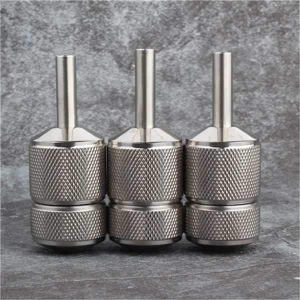 YILONG Lot Knurled SelfLock Tattoo Grip Professional Stainless Steel 30mm For BodyArt5979359