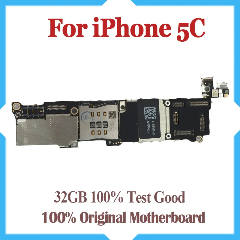32 GB 100% placa-mãe original para iphone 5C placa principal desbloqueada placa lógica do sistema IOS bom trabalho placa principal para Apple 5C