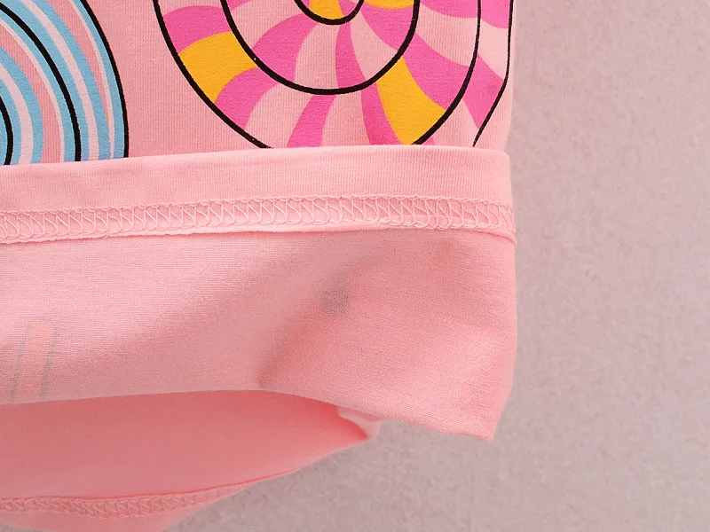Barn Lollipop Outfits Girls Top + Floral Shorts 2st / set 2018 Sommar Baby kostym Boutique Kids Kläder uppsättningar 4 färger C3843
