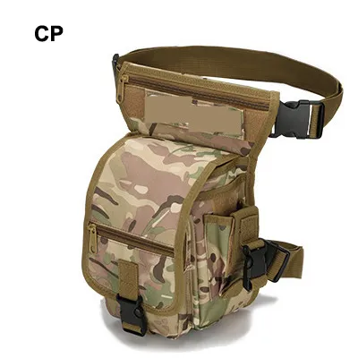 Utomhussportväska Tactical Airsoft Vandring Camouflage 1000D Multi-Function Tactical Belt Ben Bag för Camping Jakt Camping Klättring