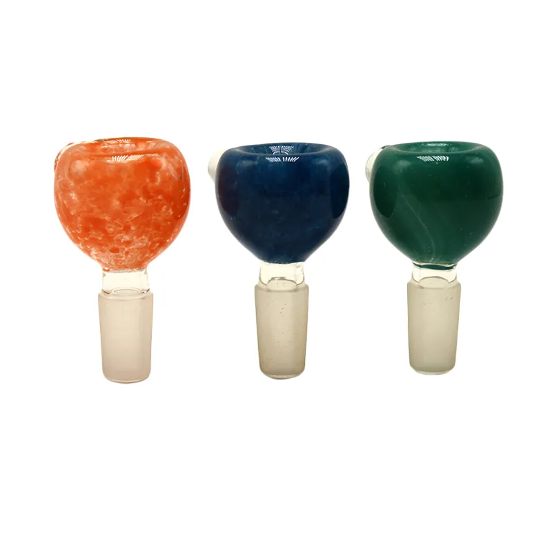 Headshop214 G063/G064 Pipe Dôme Bong Bol 14mm 19mm Mâle Tabac Herbe Sèche Couleur Vive Bols En Verre