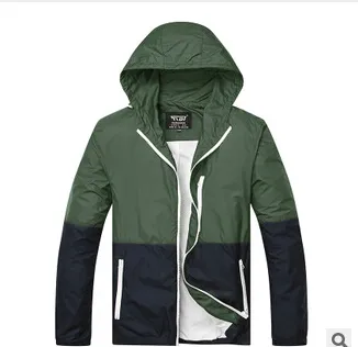 Ceket Erkekler Rüzgarlık Ceket Moda Kapüşonlu Ceket Moda Erkekler Bayanlar Ince Dış Giyim Rahat Temel Ordu Yeşil Ceketler
