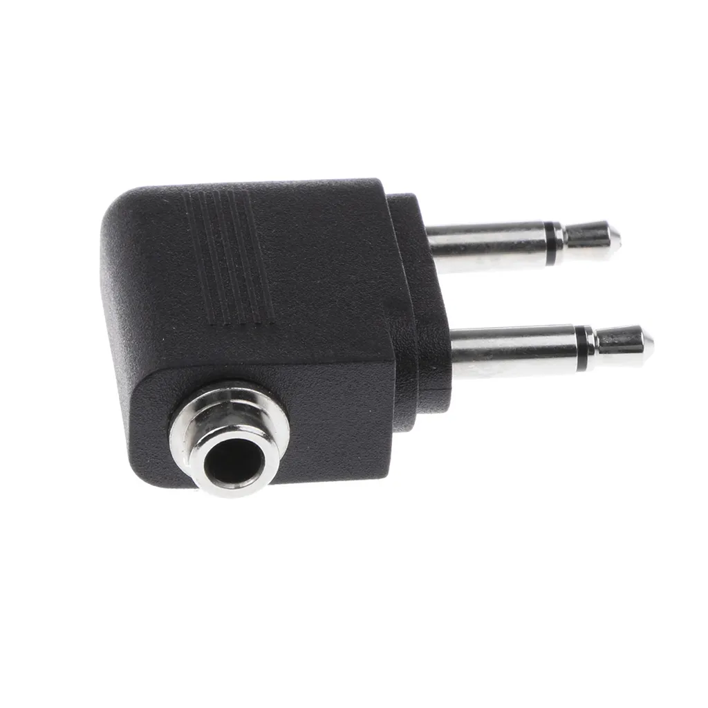 3.5mm AUX Audio Jack Converter Airline Flygplan Hörlur Hörlur Headset Adapter för flygresor Hörlurar DHL EMS FedEx Free Ship