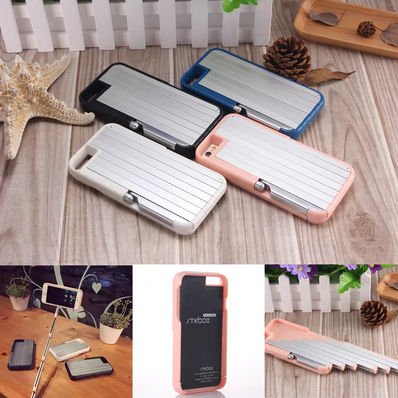 Save Big on Bulk Selfie Stick Case In Selfie Stick Phone Case With Bluetooth Remote IPhone 6/6s/7/8 Plus Stand Holder Best Deals on DHgate