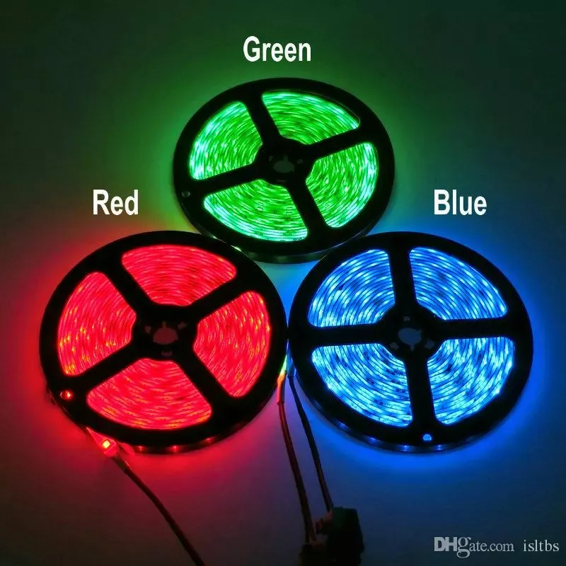 Blue Led Strip Lights 5 Meter RGB LED Strip Light Roll - 300 LEDs, 3528 ...