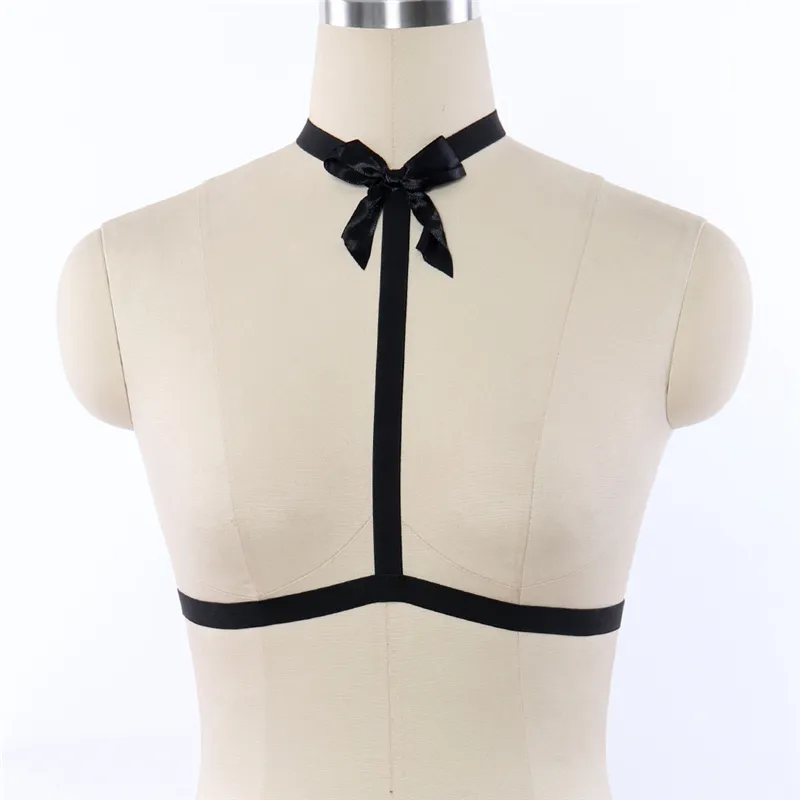 Harnais Corps Sensuel Femme Punk Gothic | Lingerie Jarretière Élastique Sexy Pour Fêtes & Orgies
