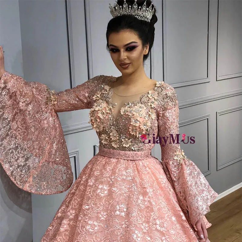 Luxurious Beaded Crystal Arabic Sparkly Ballgown Wedding Dress 2018 With  Sheer Cap Sleeves, Bittering Sequins, And Puffy Long Bridal Style From  Cucu, $360.68 | DHgate.Com