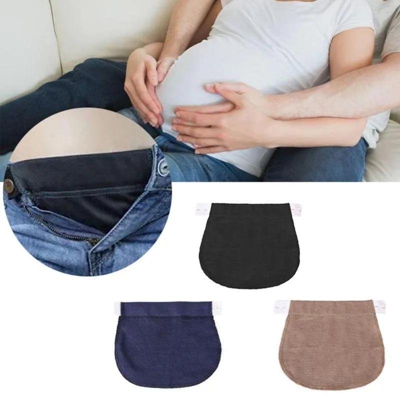 Ceinture enceinte grossesse soutien maternité grossesse ceinture ceinture élastique taille Extender pantalon ceintures 3 couleur/lot