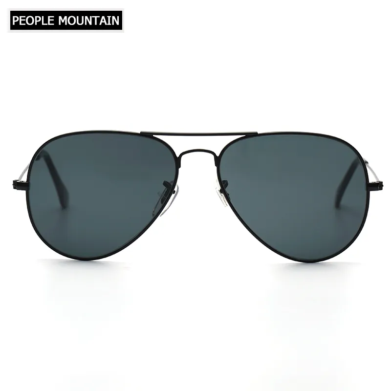 Sunglasses 2022 Pilot Men Women Glass Lenses Aviador Sun Glasses Male Female Mirror Driving UVA UVB