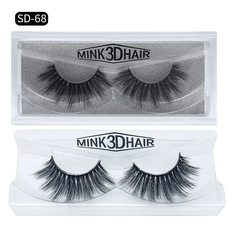 Ręcznie Made 3D Mink Włosy Fałszywe Rzęsy Grube Naturalne Długie Fake Lashes 16 Style Dostępne DHL Free YL003