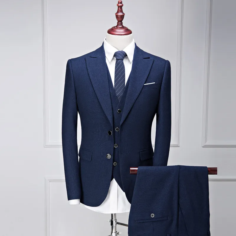 Jacket Vest Pants Mens Suits 2017 New Style Mens Casual Fashion
