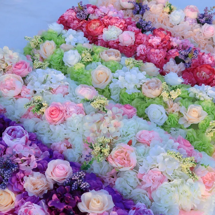 Yeni Varış Zarif Yapay Çiçek Satır Düğün Centerpieces Yol Karteddi Çiçek Masa Koşucu Dekorasyon Malzemeleri Ücretsiz Kargo