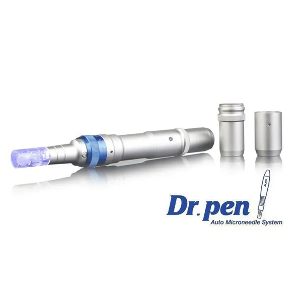 Bärbar trådlös Dr.Pen Derma Pen Ultima A6 Uppladdningsbar Mikronedle + 2st 12pin nålpatroner dermastamp hudvård mts anti akne håravfall ärr