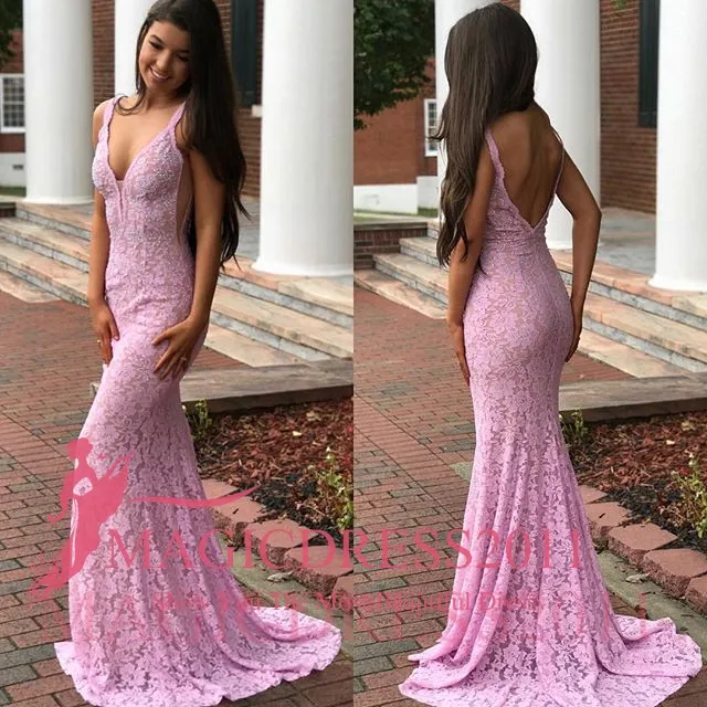 V neck prom dresses 2019 on sale