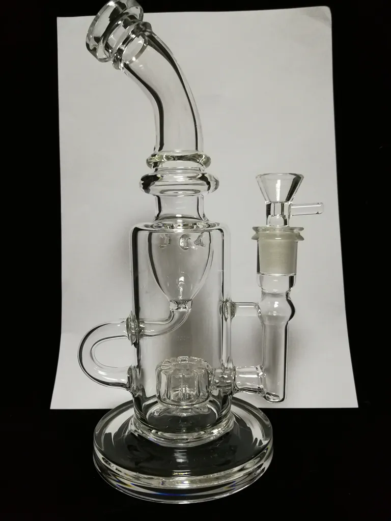 9,5 Zoll Klein Glasbongs Torus Wasserpfeifen Bong Recycler Bohrinseln Rauchen Wasserpfeifen Verbindungsgröße 14,4 mm freies Schiff