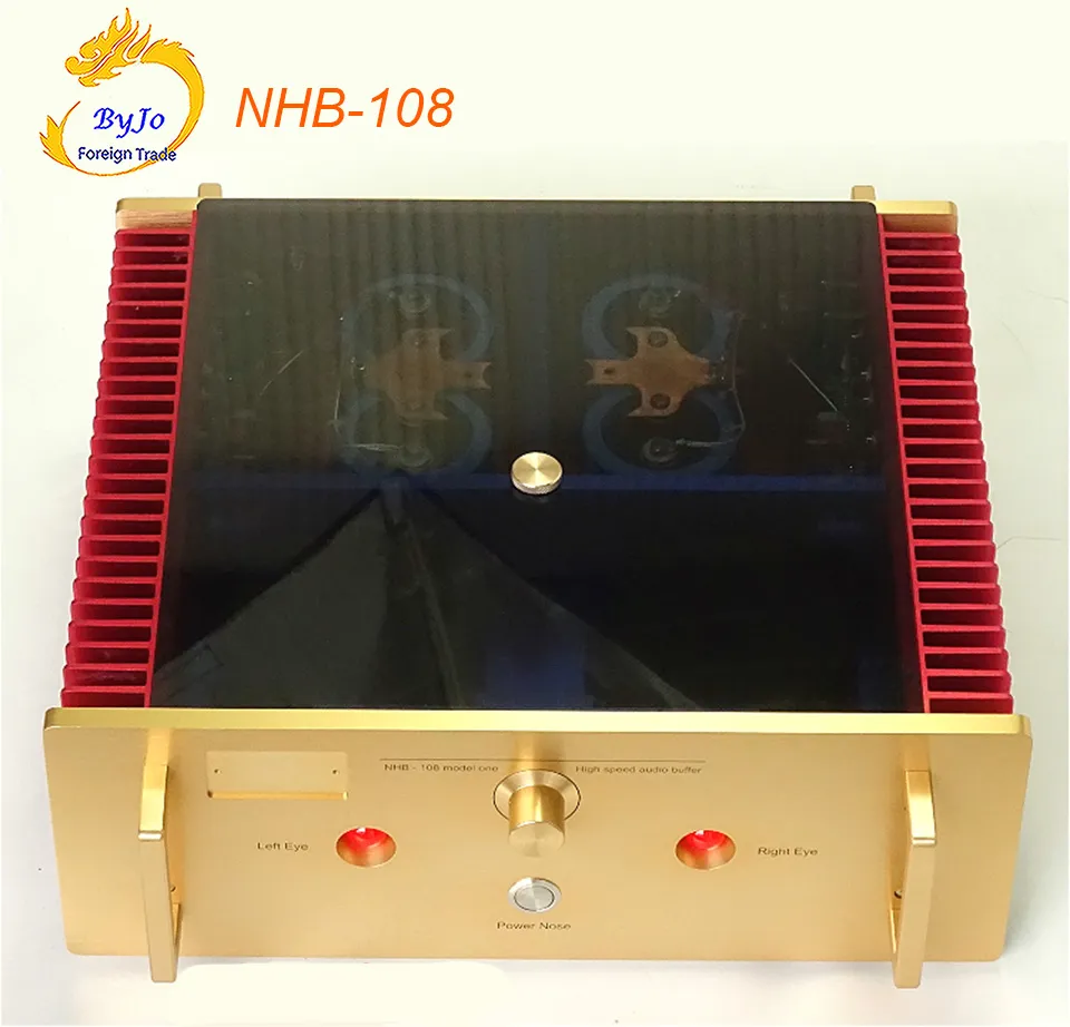 NHB-108 مضخم الطاقة 140W * 2 8OHM OFC Super Pure Copper Transformer أفضل صوت مكبر للصوت السلطة بعد المرحلة