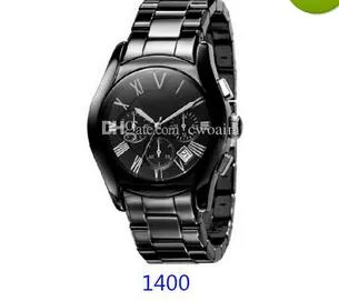 2019 fashion Lovers AR1400 AR1401 AR1403 AR1404 AR1410 AR1411 AR1416 AR1417 CERAMIC CHRONOGRAPH WATCH Original box Cer2763