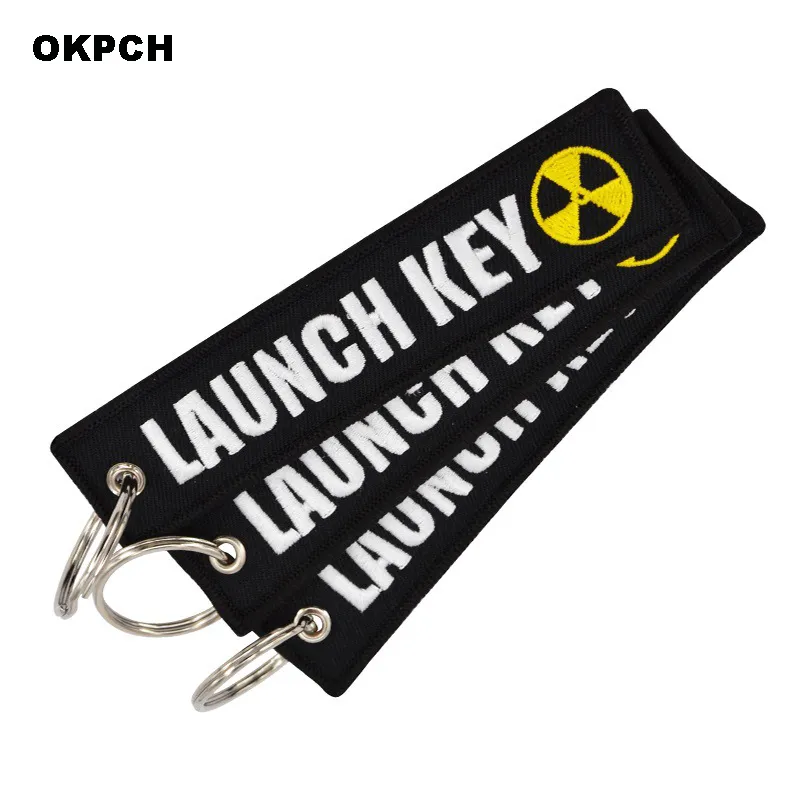 Launch Key Chain Bijoux Keychain for Motorcycles and Cars Scooters Tag Embroidery Key Fobs