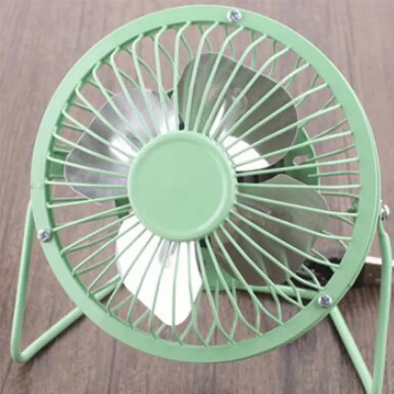 Aluminum leaf Quiet Mini Table Desk Personal Fan and Portable Metal Cooling Fan for Office Home High Compatibility